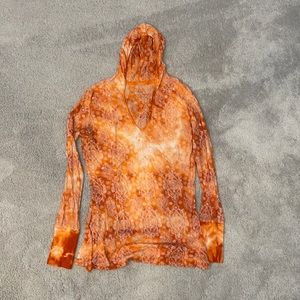 Prana hooded long sleeve top